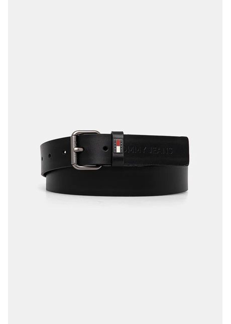 Tommy jeans curea de piele barbati culoarea negru am0am12647