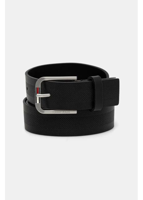 Tommy jeans curea de piele barbati culoarea negru am0am12926