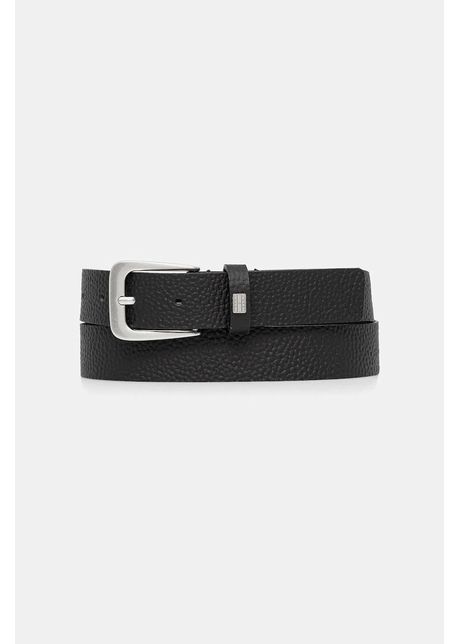 Tommy jeans curea de piele culoarea negru aw0aw17586