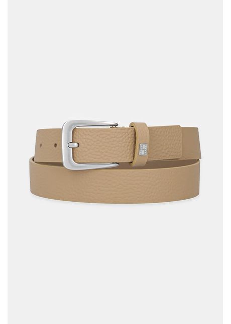Tommy jeans curea de piele culoarea verde aw0aw17586