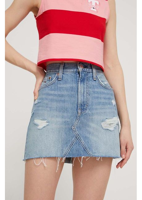 Tommy jeans fust din denim mini creion dw0dw17675