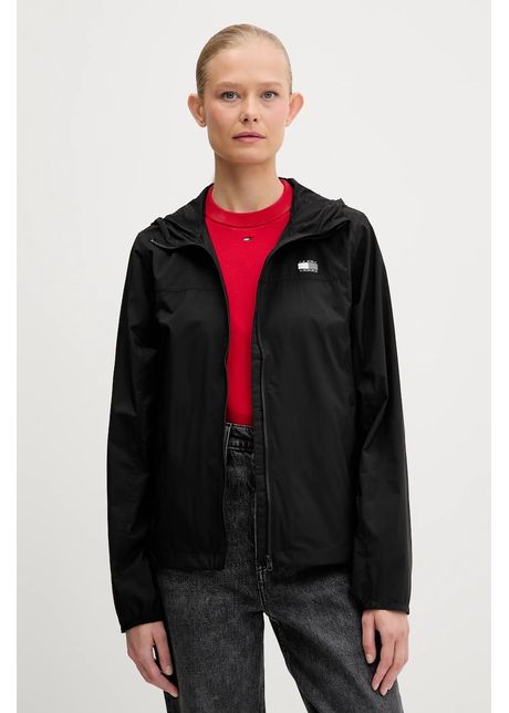 Tommy jeans geac culoarea negru de tranzi ie dw0dw21188