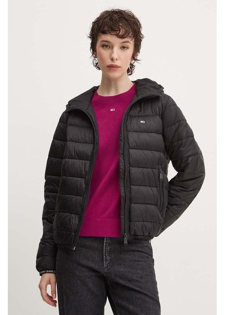 Tommy jeans geaca femei culoarea negru de tranzitie dw0dw18308