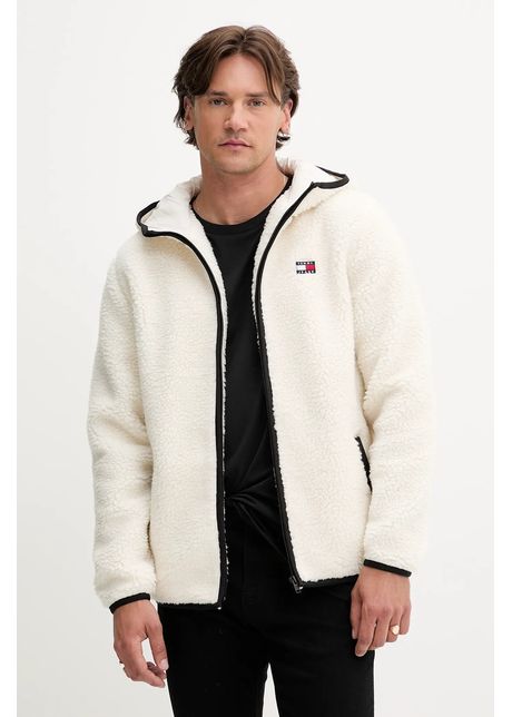 Tommy Jeans hanorac fleece culoarea negru, DM0DM19224
