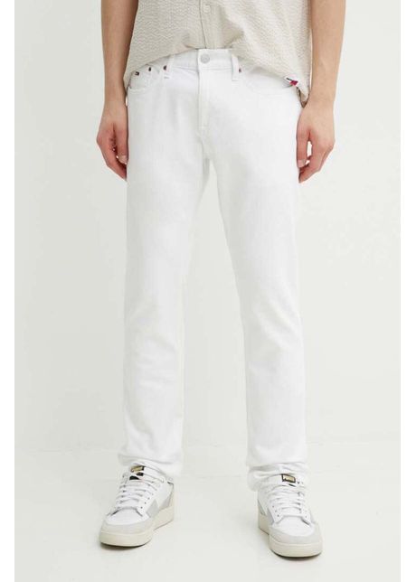 Tommy jeans jeansi barbati culoarea alb dm0dm18746