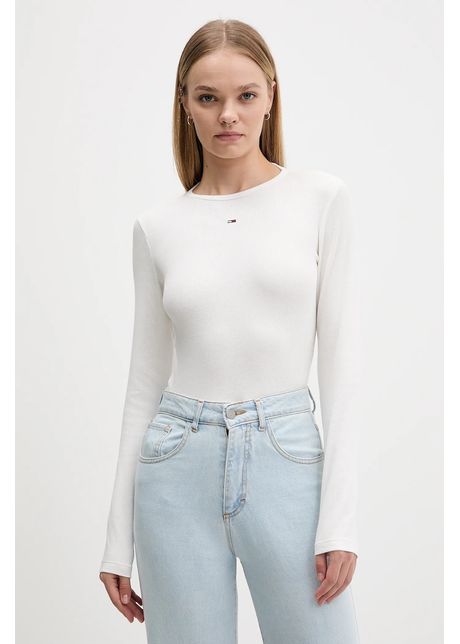 Tommy Jeans longsleeve  2-pack culoarea alb, DW0DW17716