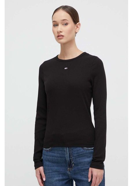 Tommy jeans longsleeve 2 pack femei culoarea alb dw0dw17716