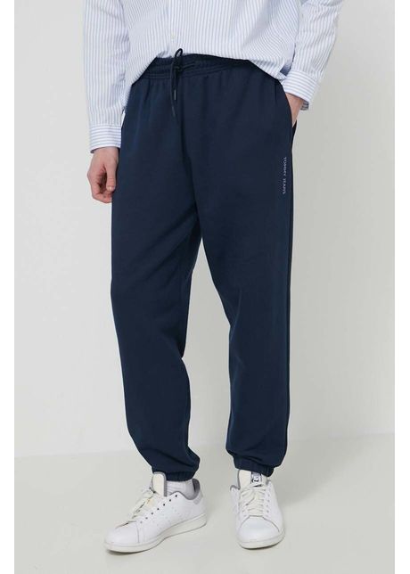 Tommy jeans pantaloni de trening din bumbac culoarea bleumarin uni dm0dm18378