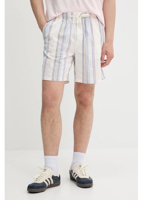 Tommy Jeans pantaloni scurți din bumbac culoarea bej, DM0DM21948