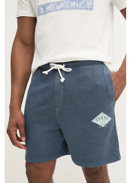 Tommy jeans pantaloni scurti din bumbac barbati culoarea albastru marin dm0dm20936