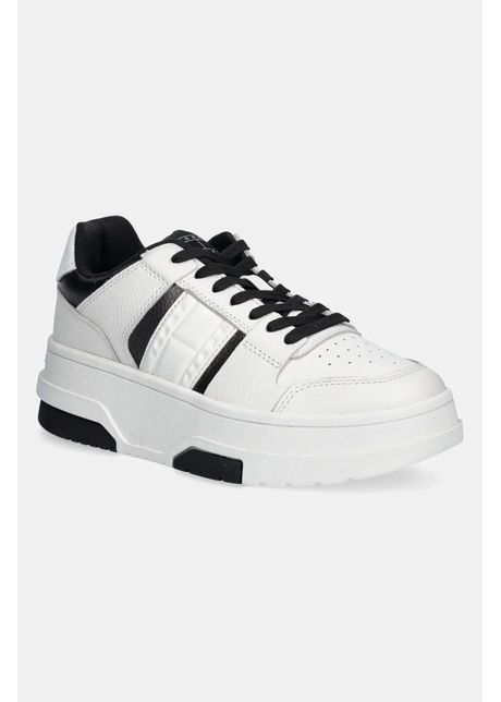 Tommy jeans sneakers the brooklyn flatform culoarea negru en0en02702