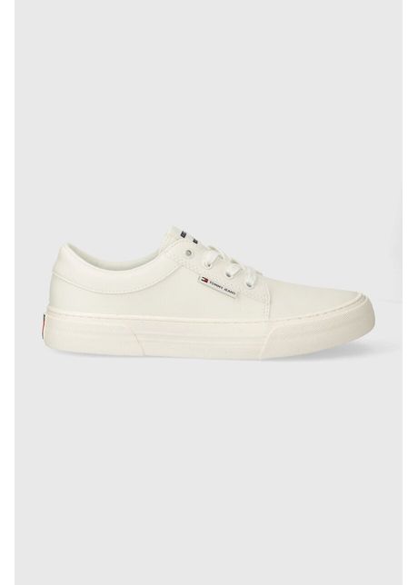 Tommy jeans sneakers tjm vulc skate derby ess culoarea alb em0em01400