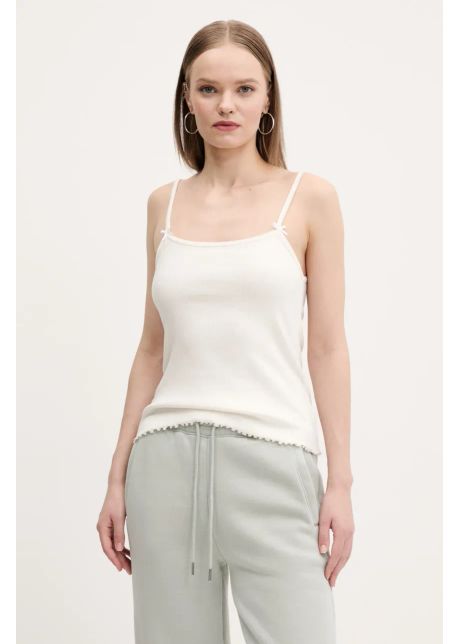 Tommy jeans top culoarea bej dw0dw19505