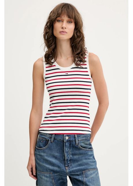 Tommy Jeans top culoarea bordo, DW0DW20673