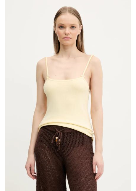 Tommy jeans top culoarea galben dw0dw19505