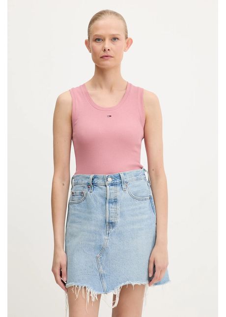 Tommy jeans top culoarea roz dw0dw20673