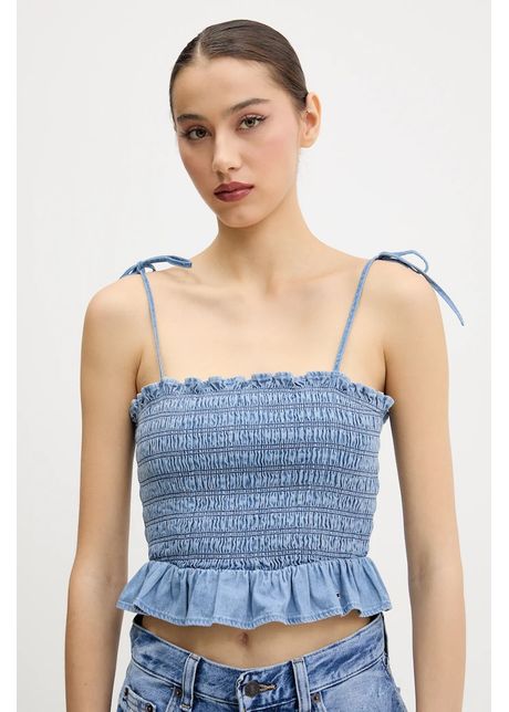 Tommy jeans top din bumbac uni dw0dw20284