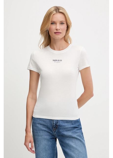 Tommy Jeans tricou culoarea alb, DW0DW20913