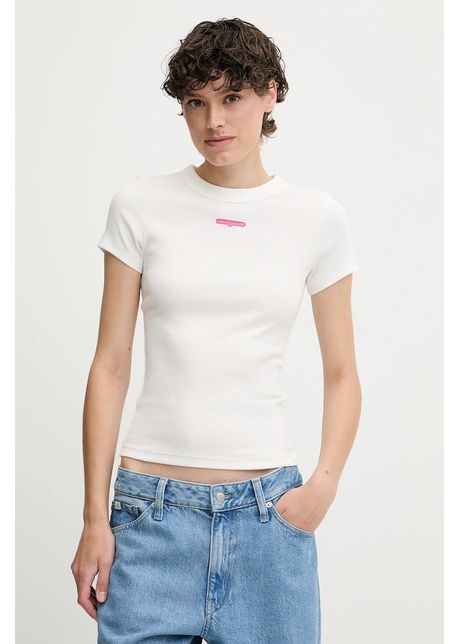 Tommy jeans tricou culoarea alb dw0dw21402