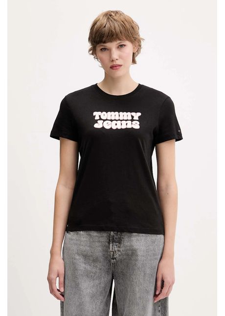 Tommy Jeans tricou culoarea negru, DW0DW21956