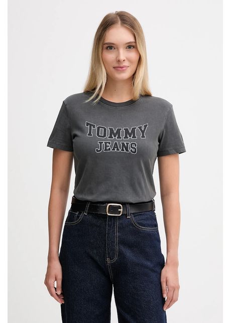 Tommy Jeans tricou din bumbac culoarea negru, DW0DW21966