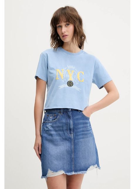 Tommy jeans tricou din bumbac femei dw0dw20424
