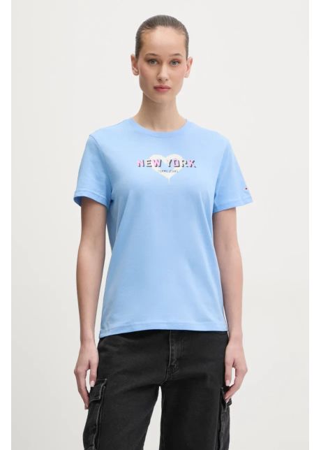 Tommy jeans tricou din bumbac femei dw0dw21769
