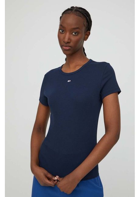 Tommy jeans tricou femei culoarea albastru marin dw0dw17383