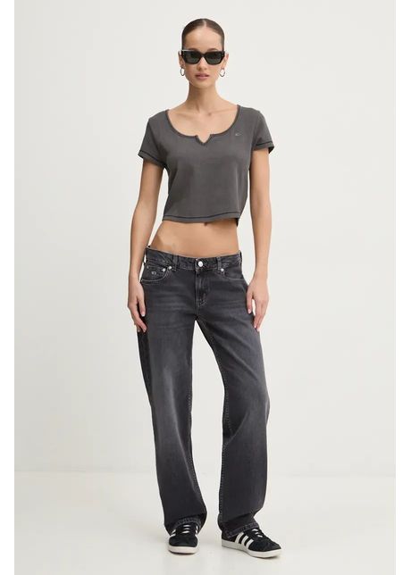 Tommy jeans tricou femei culoarea negru dw0dw18426