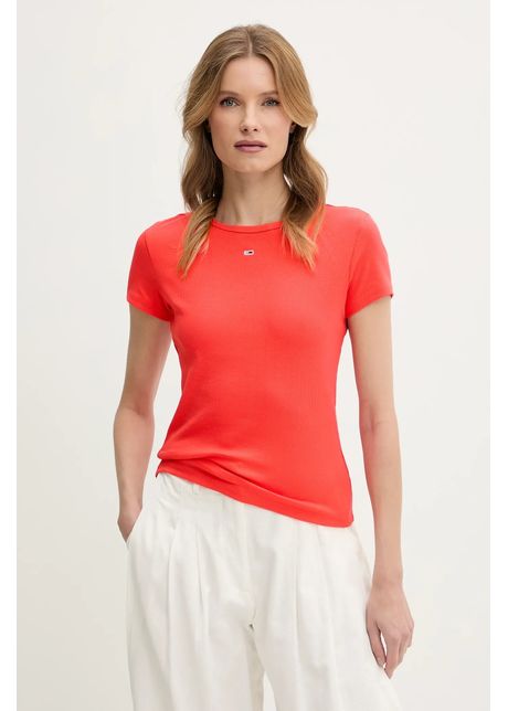 Tommy jeans tricou femei culoarea portocaliu dw0dw17383
