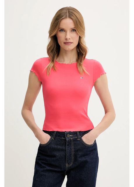 Tommy jeans tricou femei culoarea roz dw0dw20623