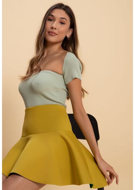 Top dama ekanta verde