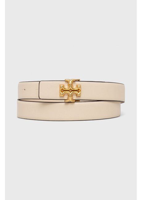 Tory burch curea de piele femei culoarea bej