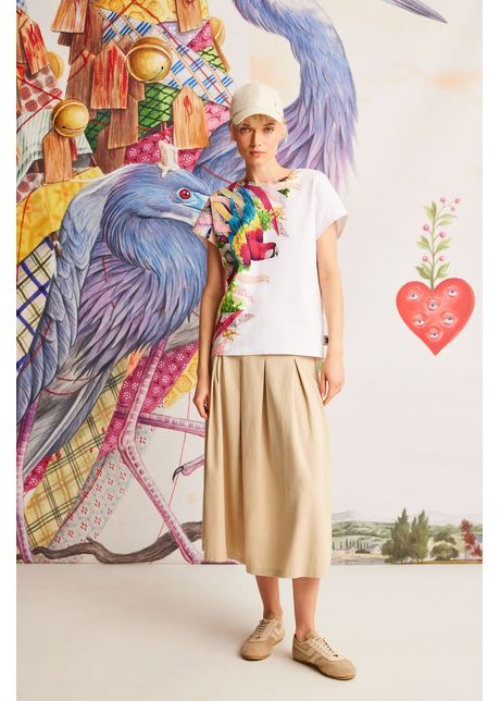 Tricou din bumbac culoarea alb