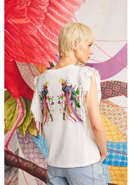 Tricou din bumbac culoarea alb