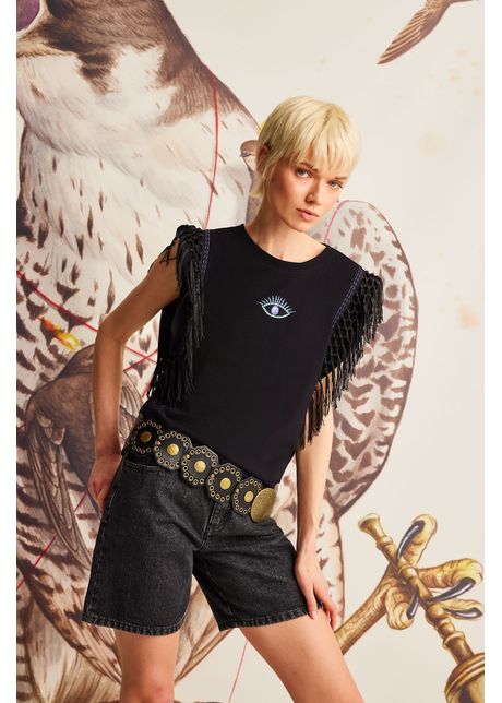 Tricou din bumbac culoarea negru