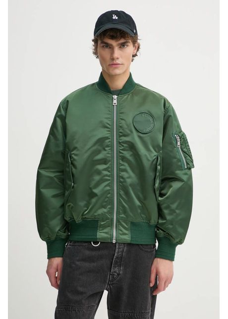 Tudes studio geaca bomber barbati culoarea verde de iarna h24mmout723