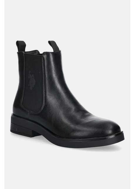 U.S. Polo Assn. cizme YLENIA003 culoarea negru, cu toc plat, YLENIA003W/EY1
