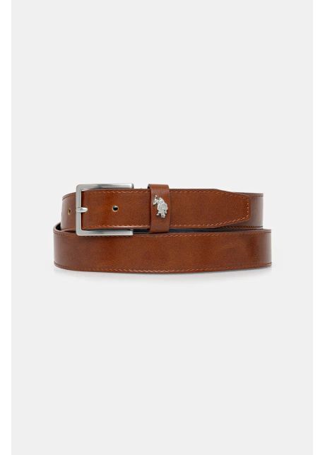 U s polo assn curea de piele dallas barbati culoarea maro weudx2638maj