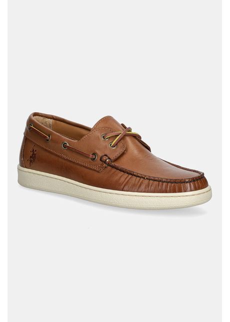 U s polo assn mocasini de piele miguel b rba i culoarea maro miguel001m 5l1