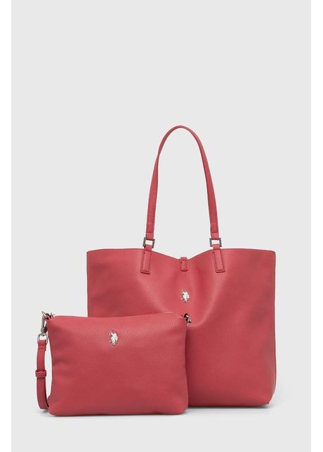 U s polo assn poseta cu doua fete culoarea rosu