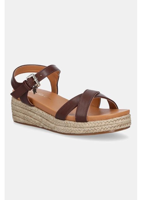 U s polo assn sandale astrid culoarea maro astrid002w 5y1