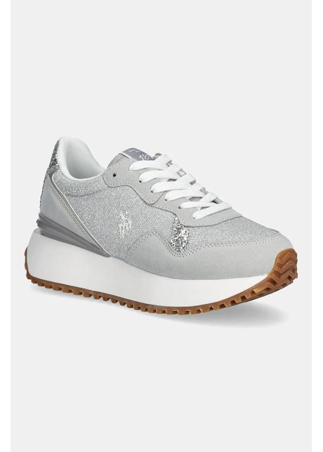 U s polo assn sneakers bayle femei culoarea argintiu bayle003w 5nu1