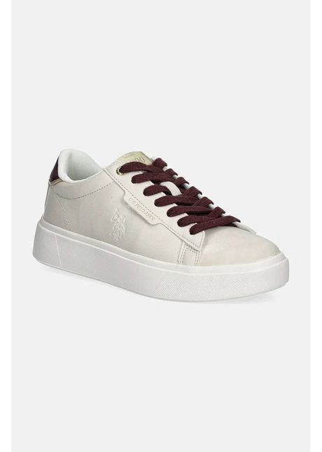 U s polo assn sneakers candy culoarea bej candy001w dyh1