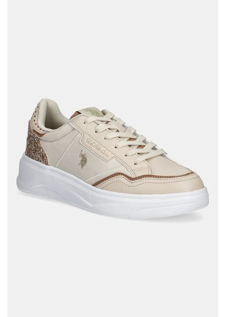 U s polo assn sneakers ginger femei culoarea bej ginger002w 5yt1