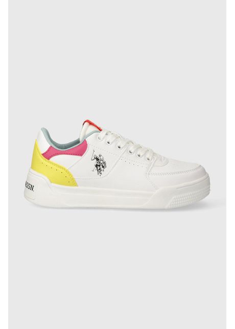 U s polo assn sneakers nole culoarea alb nole001w 4yn1
