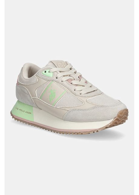 U s polo assn sneakers sacha femei culoarea bej sacha006w 5ms1