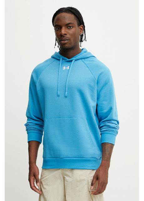Under armour bluz rival fleece culoarea negru cu glug uni 1379757