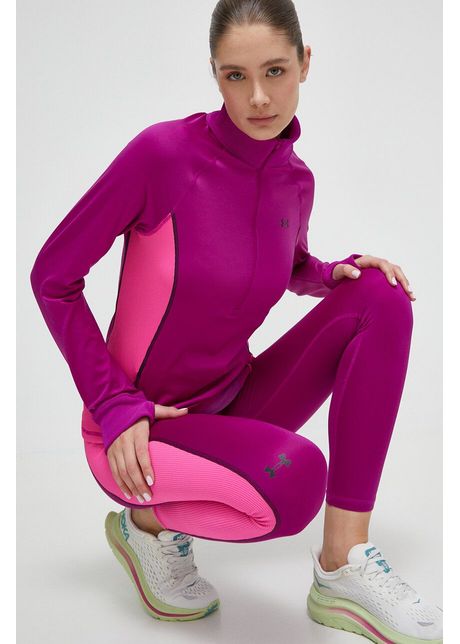 Under armour hanorac de antrenament culoarea violet neted