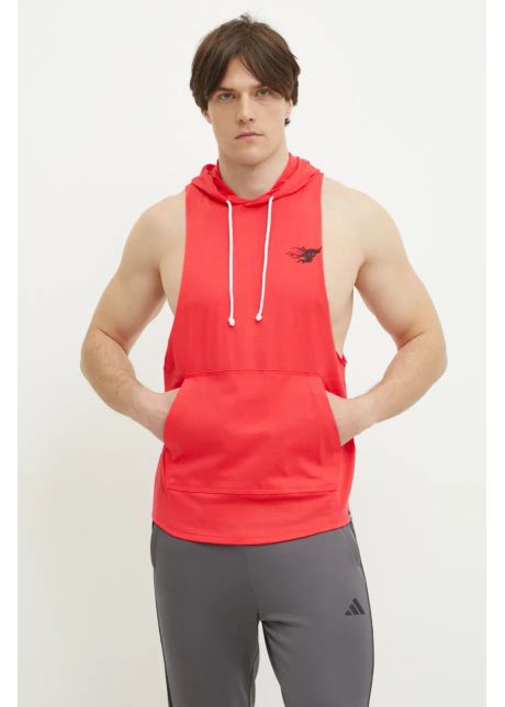 Under armour hanorac de antrenament project rock culoarea roz cu glug neted 1389947